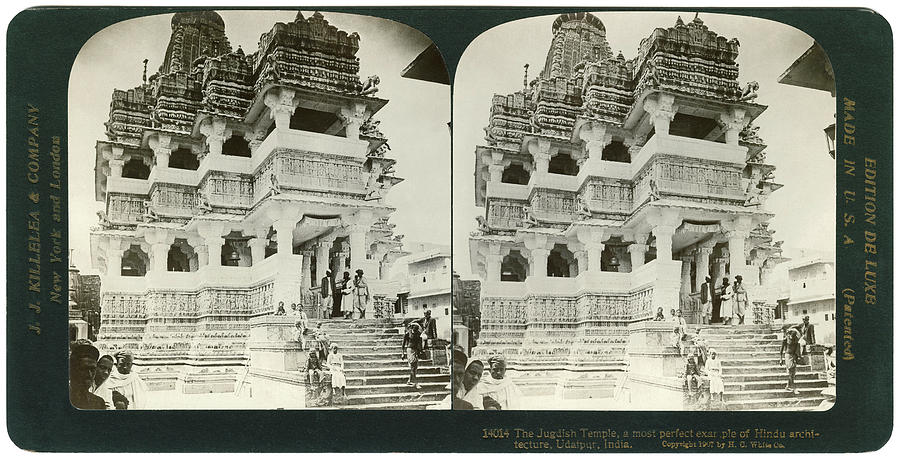 India Jagdish Temple, C1907 #1 Photograph by Granger
