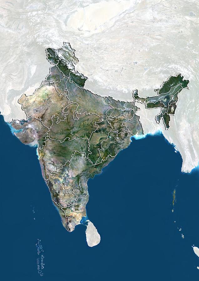 1 India Satellite Image Science Photo Library 