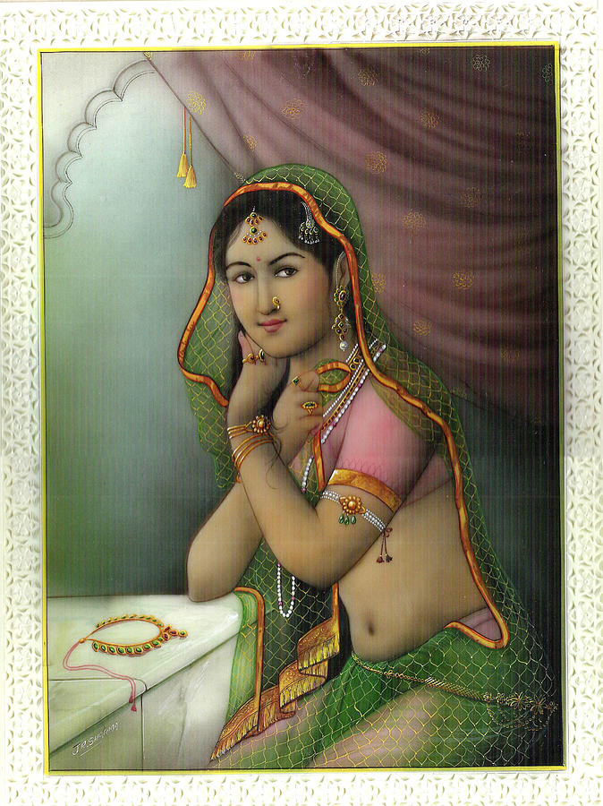 Radha-krishna Painting - Indian Lady #1 by Jitendra r Sharma