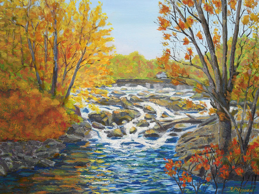 Indian River Rapids Philadelphia NY #1 Painting by Robert P Hedden