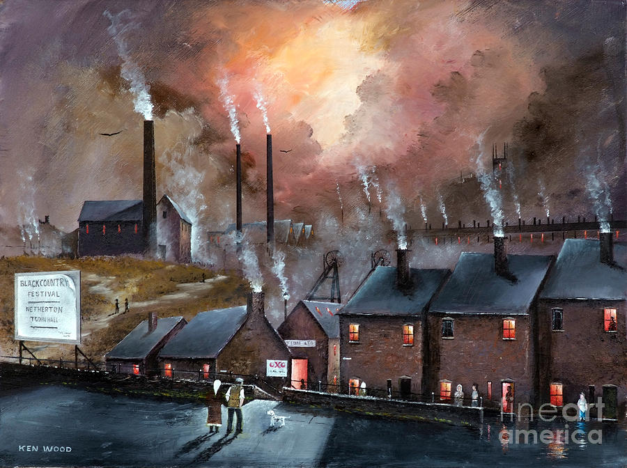 Industry In Netherton, Dudley - England Painting by Ken Wood