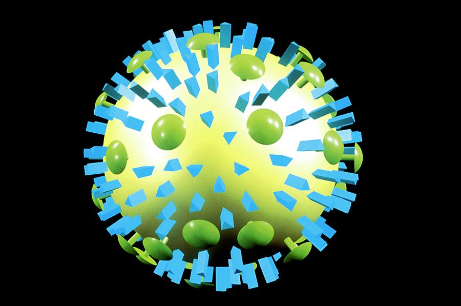 Influenza Virus Particle #1 Photograph by Thierry Berrod, Mona Lisa Production/ Science Photo Library