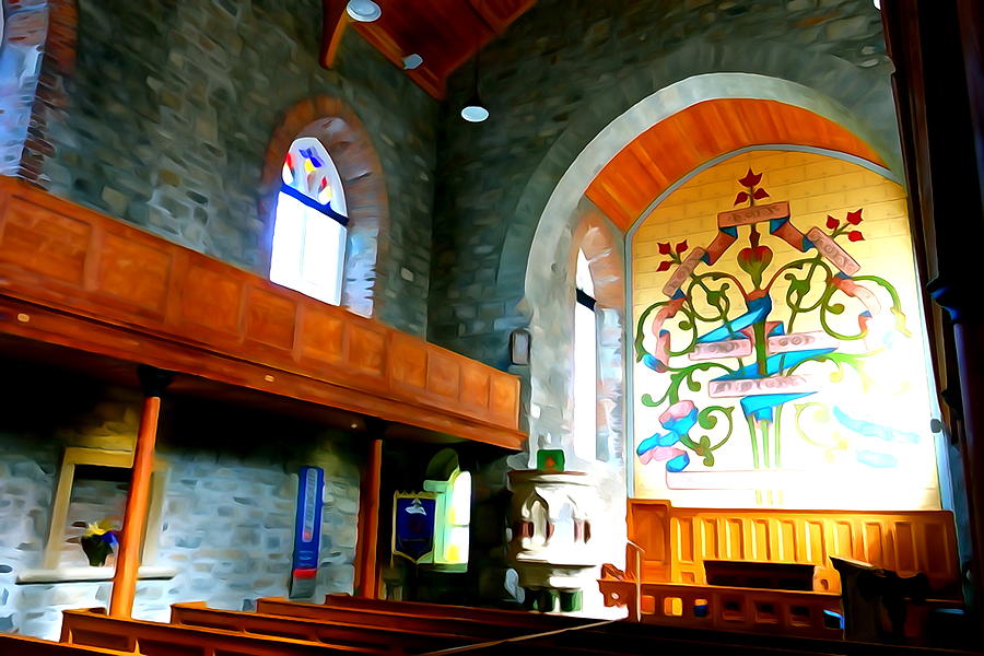 Architecture Photograph - Inside Drumcliff Church #1 by Norma Brock