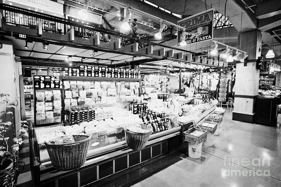 Lonsdale Photograph - inside lonsdale quay market shopping mall north Vancouver BC Canada #1 by Joe Fox