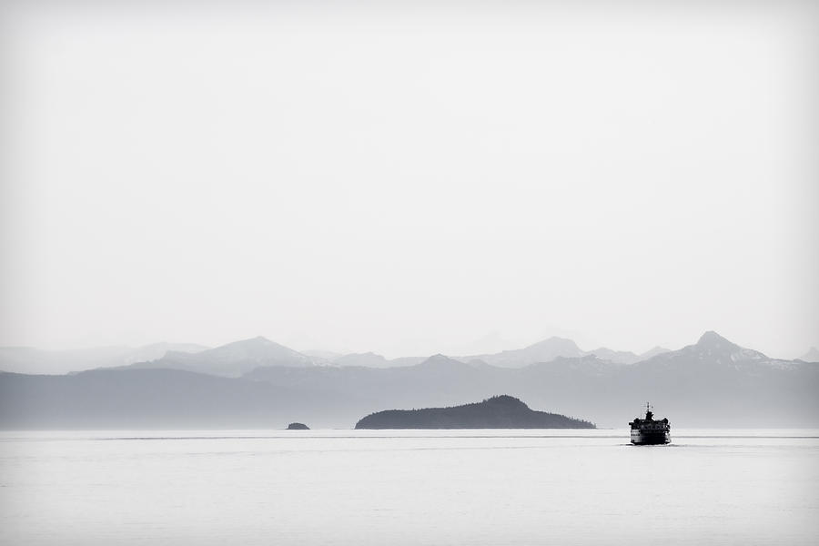 Black And White Photograph - Inside Passage Alaska #2 by Carol Leigh