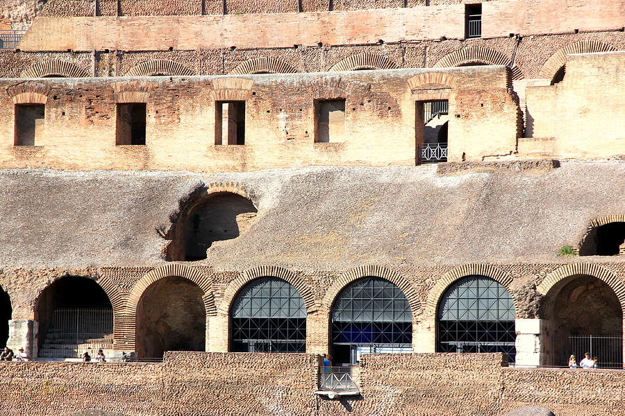 Inside the Colosseum #1 Photograph by Valentino Visentini