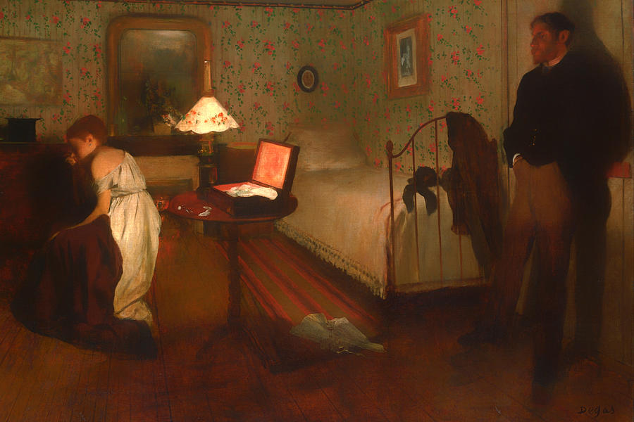 Interior #5 Painting by Edgar Degas