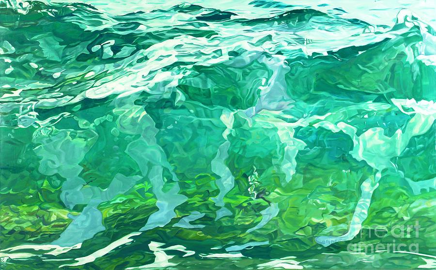 Landscape Painting - Into the Sea #1 by Carina Mascarelli