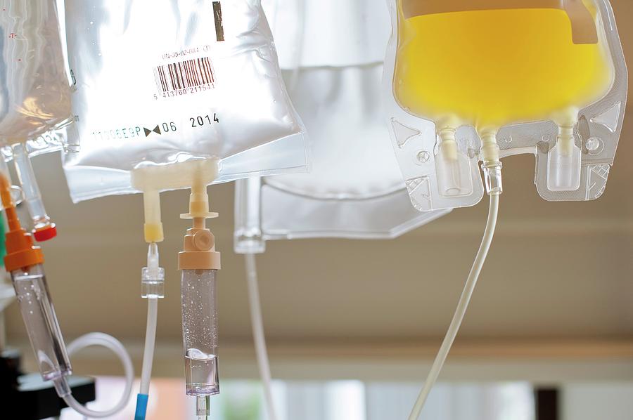 Intravenous Drip Equipment #1 Photograph by Arno Massee/science Photo Library