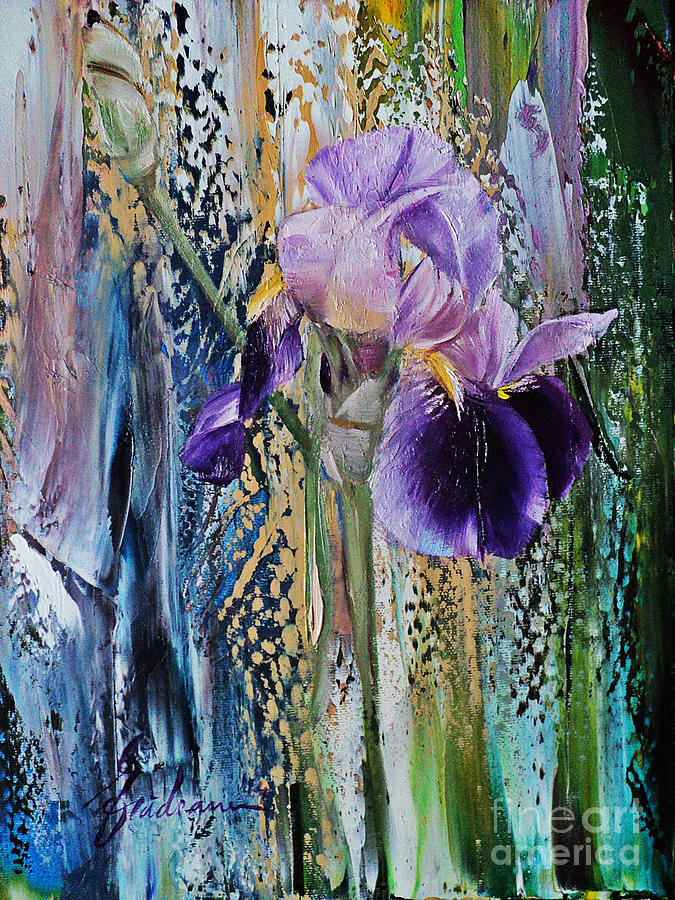 Iris Painting - Iris #1 by Nelu Gradeanu