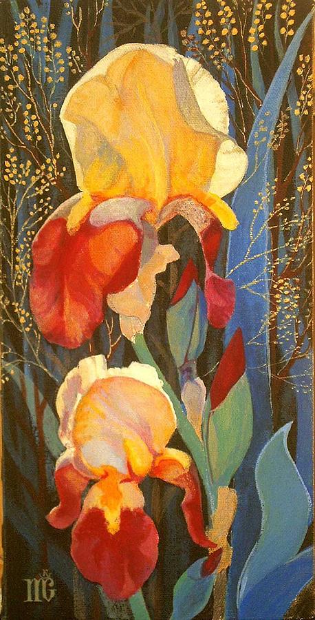 Irises #1 Painting by Marina Gnetetsky