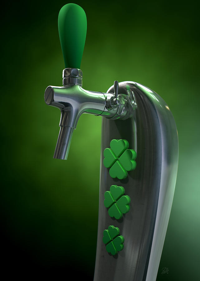 Irish Beer Tap Digital Art
