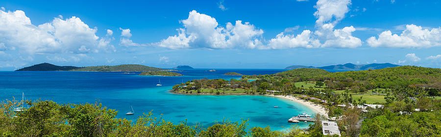 Island In The Sea, Caneel Bay, St #1 Photograph by Panoramic Images