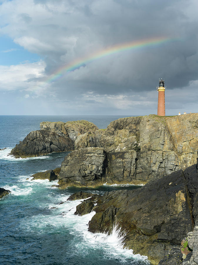 Landscape Photograph - Isle Of Lewis, Coast And Lighthouse #1 by Martin Zwick
