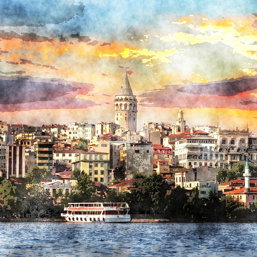 Istanbul Turkey Painting