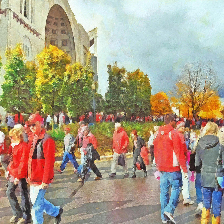It Is Game Day Saturday at The Ohio State University #1 Digital Art by Digital Photographic Arts