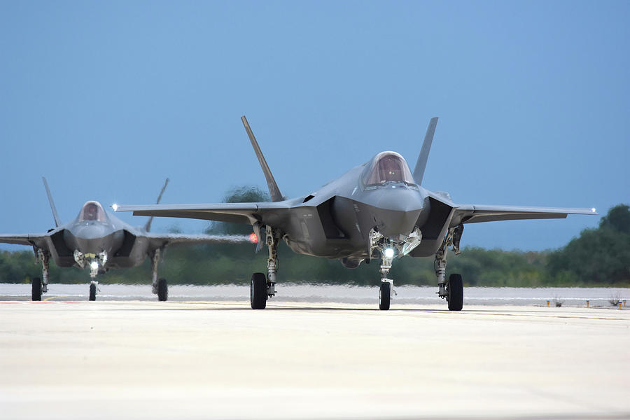 Italian Air Force F-35a Taxiing Photograph by Riccardo Niccoli - Fine ...