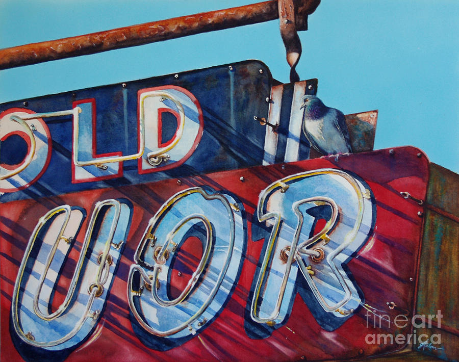 Its Five OClock Somewhere #1 Painting by Greg and Linda Halom