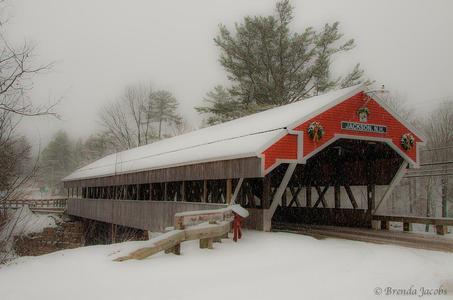 Jackson NH Covered Bridge #1 Photograph by Brenda Jacobs
