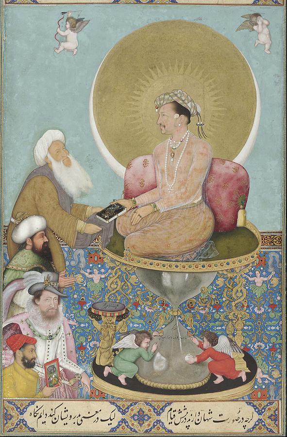 Jahangir preferring a sufi sheikh to kings #1 Painting by Celestial Images