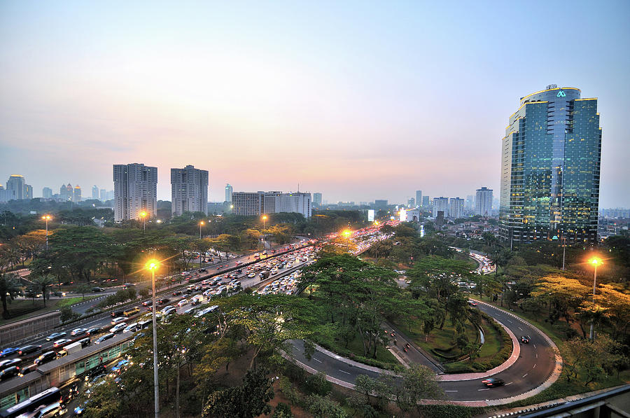 Jakarta Cityscape #1 Photograph by Barry Kusuma