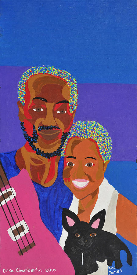 James and Monique #1 Painting by Erika Jean Chamberlin
