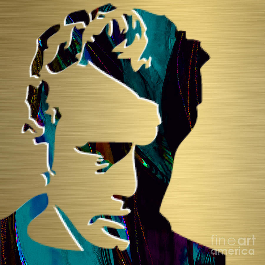 James Dean Gold Series #1 Mixed Media by Marvin Blaine