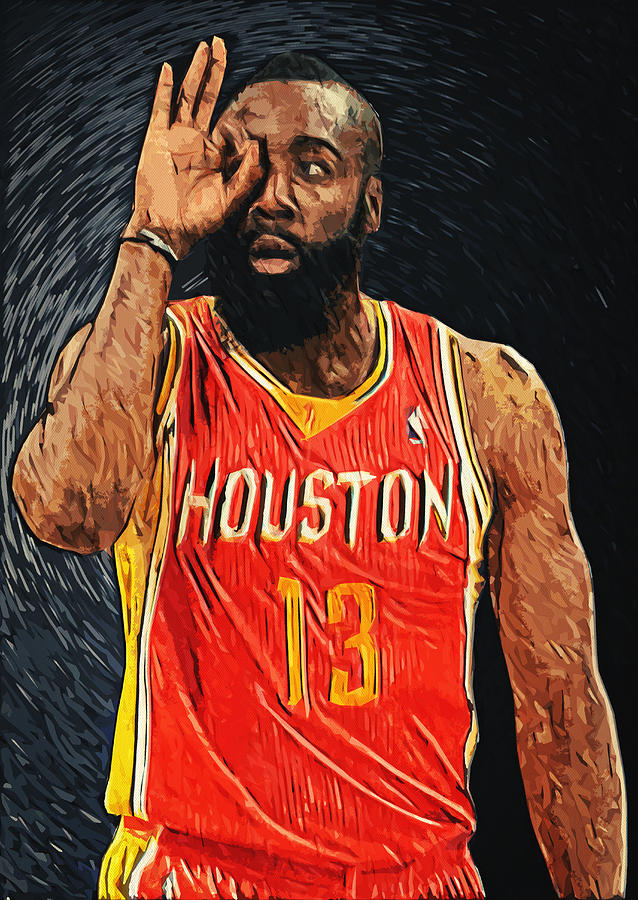 James Harden Digital Art by Zapista OU | Fine Art America