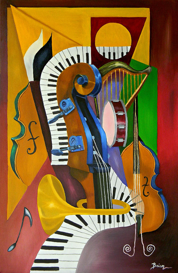 Abstract Paintings Painting - Jammin With Jc 1 by Brien Cole Abstract Paintings Painting - Jammin With Jc 1 by Brien Cole