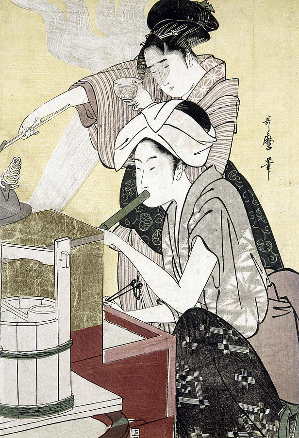 Japan Kitchen, C1775 #1 Painting by Granger