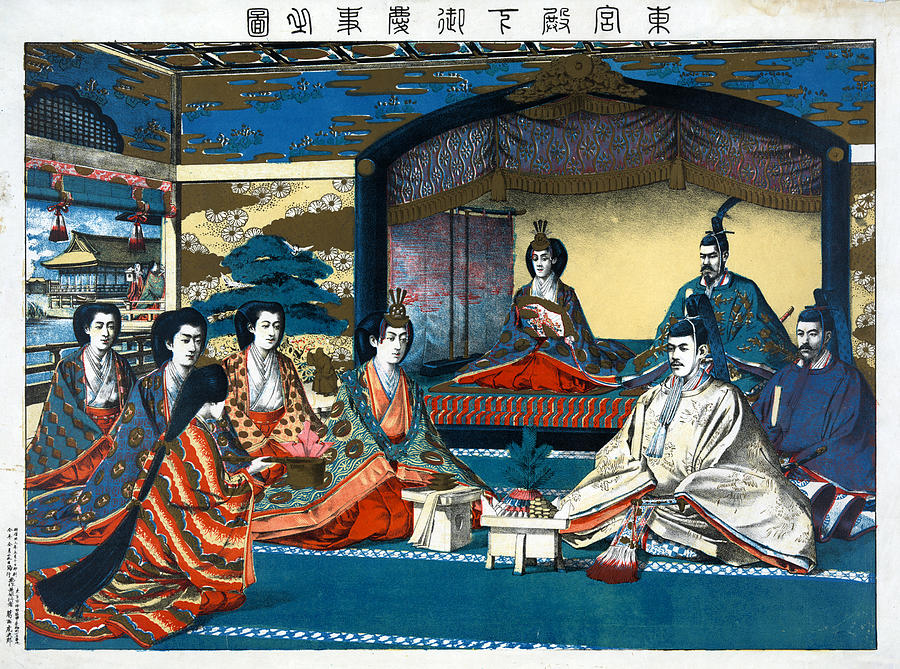 Japan Royal Wedding, 1900 #1 Painting by Granger