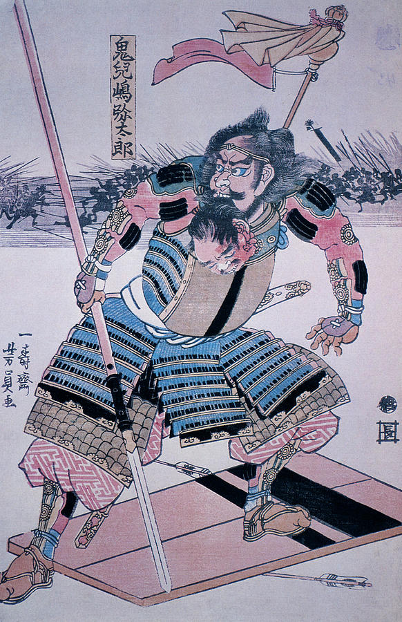 19th Century Painting - Japan Samurai #1 by Granger