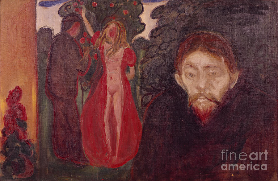 Jealousy #10 Painting by Edvard Munch