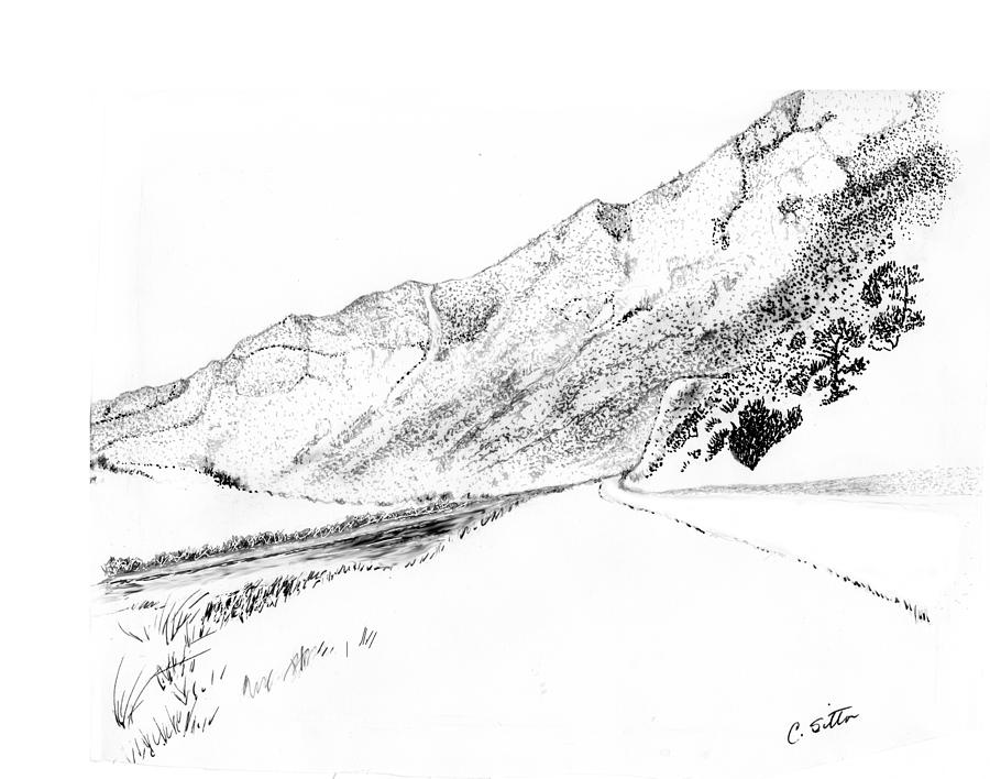 Jefferson Canyon #1 Drawing by C Sitton