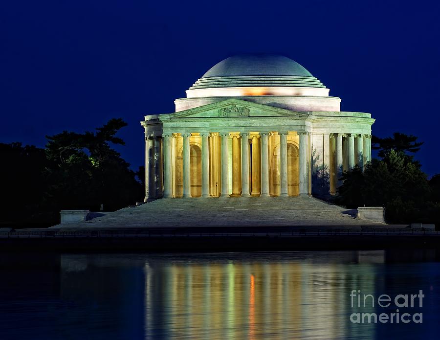 Jefferson Memorial at Night #1 Photograph by Nick Zelinsky Jr