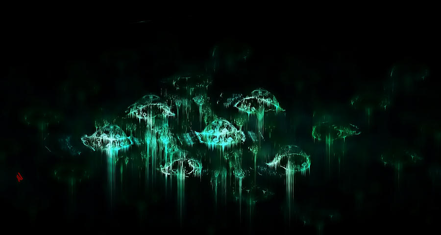 Jellyfish #1 Digital Art by Adam Vance