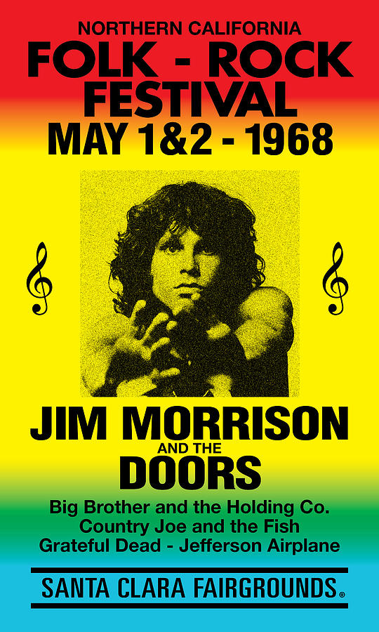 Jim Morrison #1 Painting by Gary Grayson