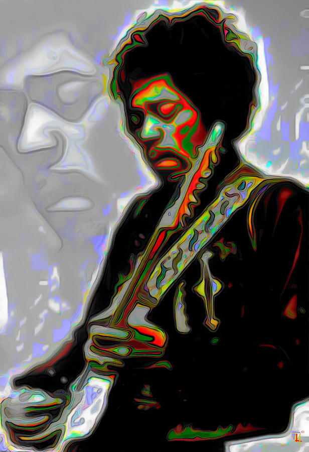Jimi Hendrix Painting by Fli Art