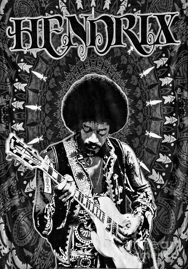 Jimi Hendrix #1 Photograph by Peter Dang