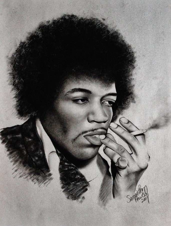 Jimi Hendrix Drawing by Samantha Howell - Fine Art America