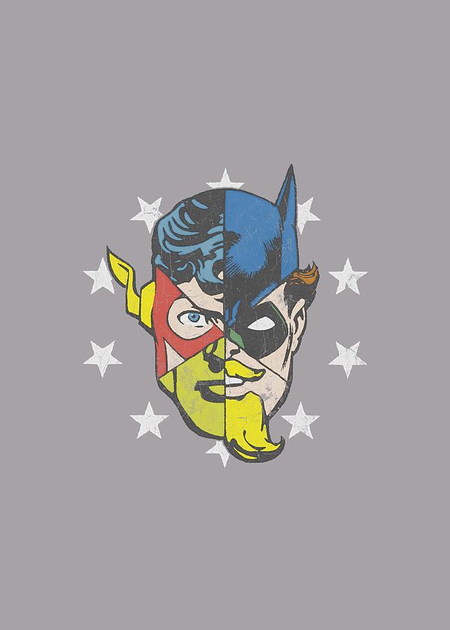 Batman Movie Digital Art - Jla - Face Off #1 by Brand A