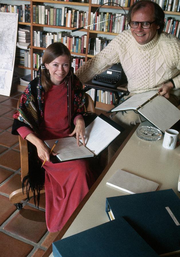 Joan Didion And John Gregory Dunne Photograph by Henry Clarke
