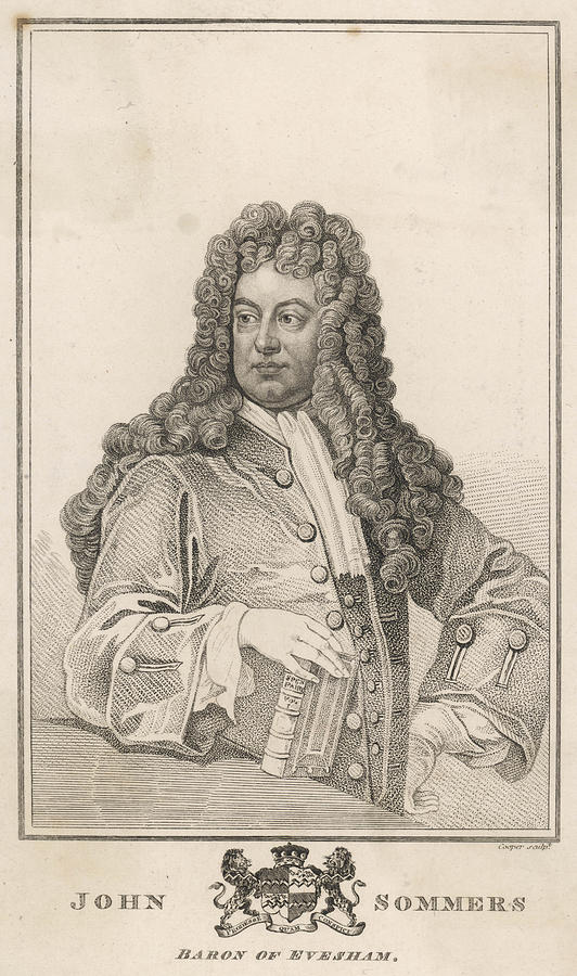 John (1651 - 1716), First Lord Somers Drawing by Mary Evans Picture Library