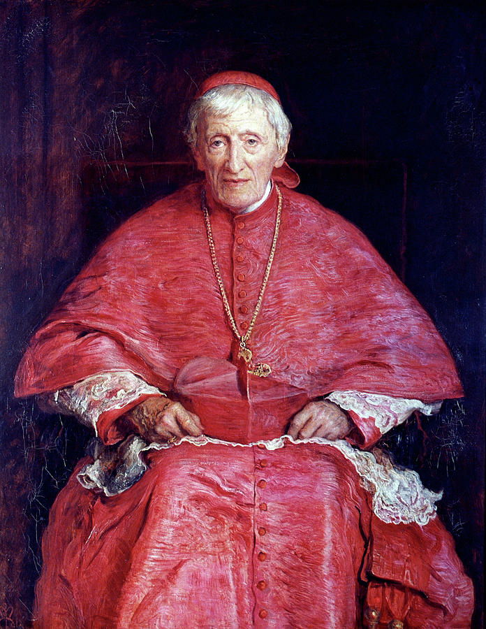 Cardinal Painting - John Henry Newman by John Everett Millais