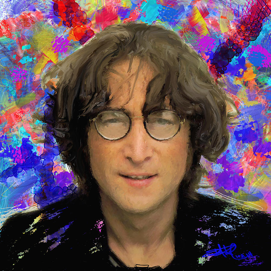 John Lennon 12 Painting by Donald Pavlica - Fine Art America