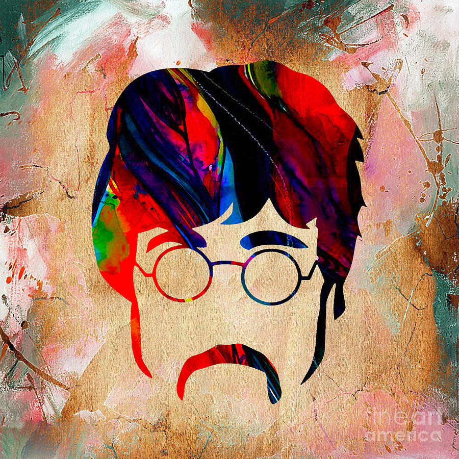 The Beatles Mixed Media - John Lennon Collection #58 by Marvin Blaine