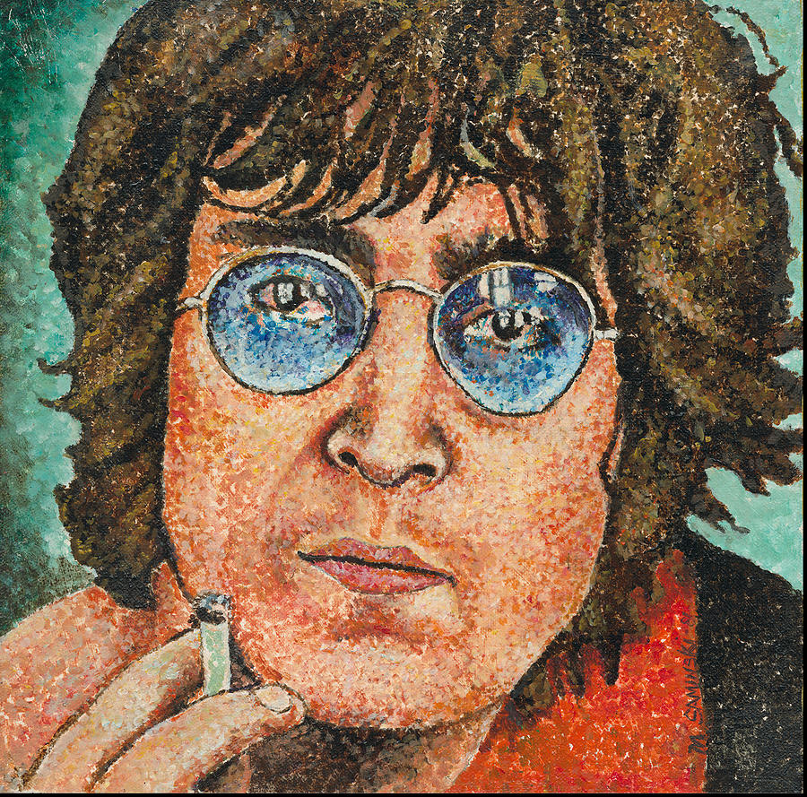 John Lennon #2 Painting by Melinda Saminski