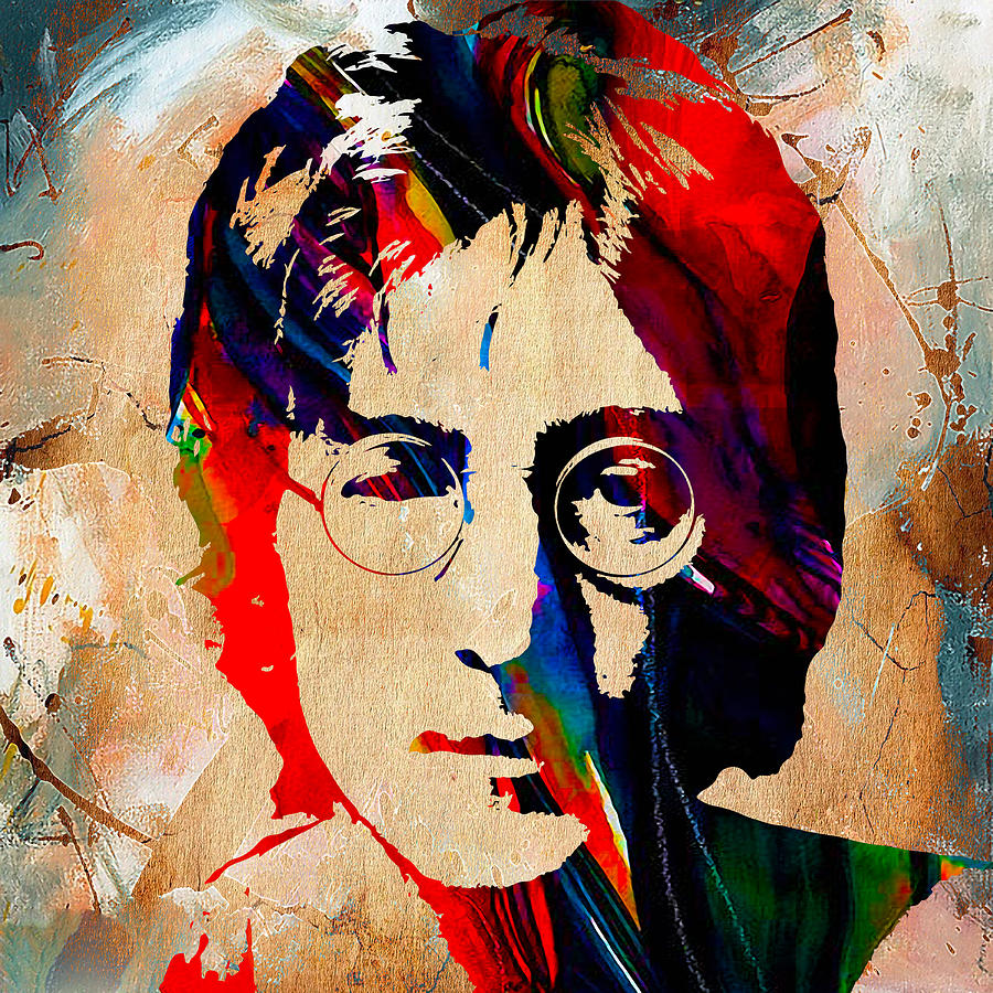 John Lennon Painting #2 Mixed Media by Marvin Blaine