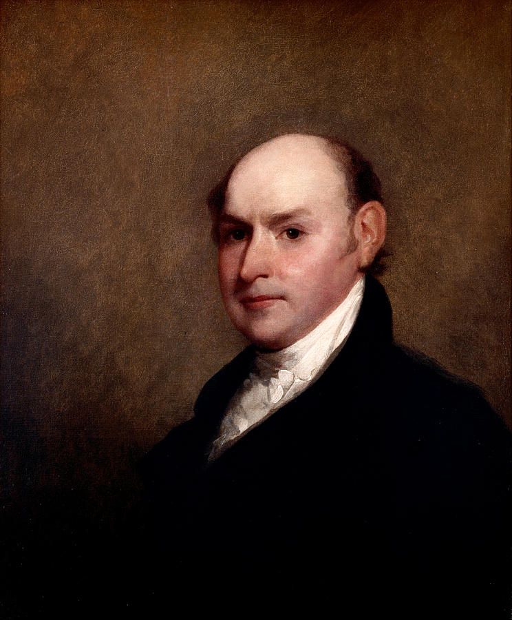 John Quincy Adams #1 Painting by Gilbert Stuart
