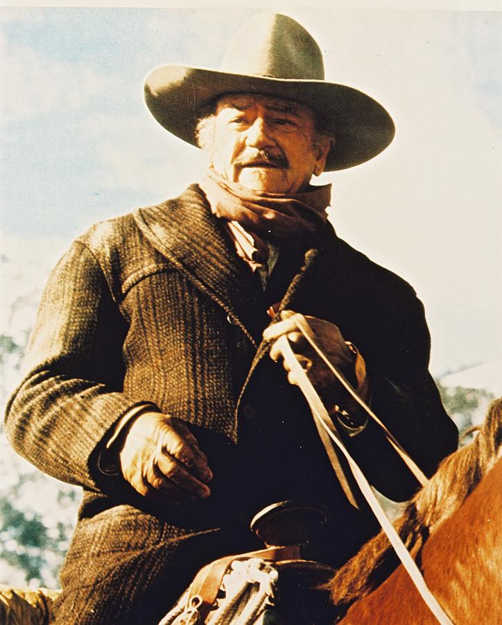 John Wayne in The Shootist Photograph by Silver Screen